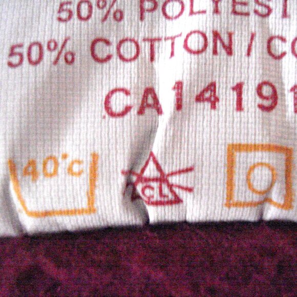 Men's Pullover Sweater. Solid Color in Wine Burgundy. Quarter Zip - Picture 8 of 8